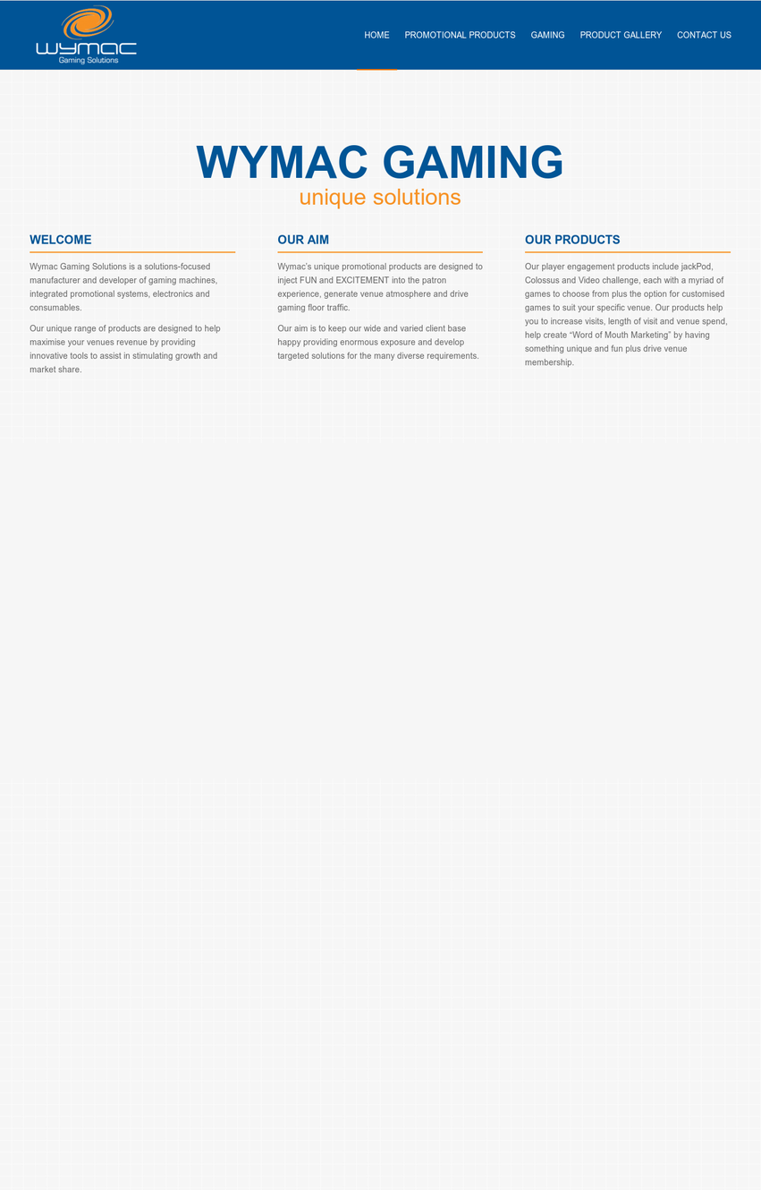 Wymac Gaming Solutions